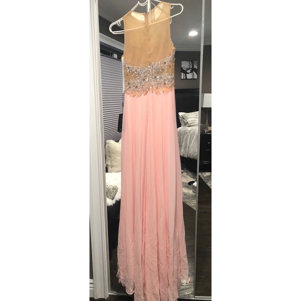 Terani Couture Pink Crystal illusion Dress-BNWT - Picture 3 of 10